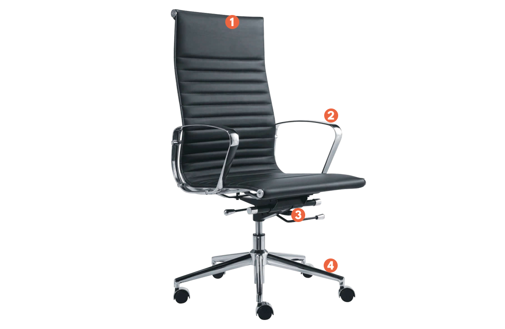 WYE Executive Leather Office Chair Product Specifications