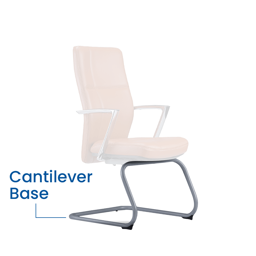 Sonoma Ergonomic Leather Office Chair Cantilever Base