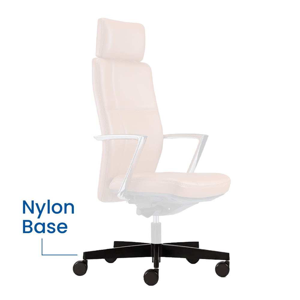 Sonoma Ergonomic Leather Office Chair Nylon Base