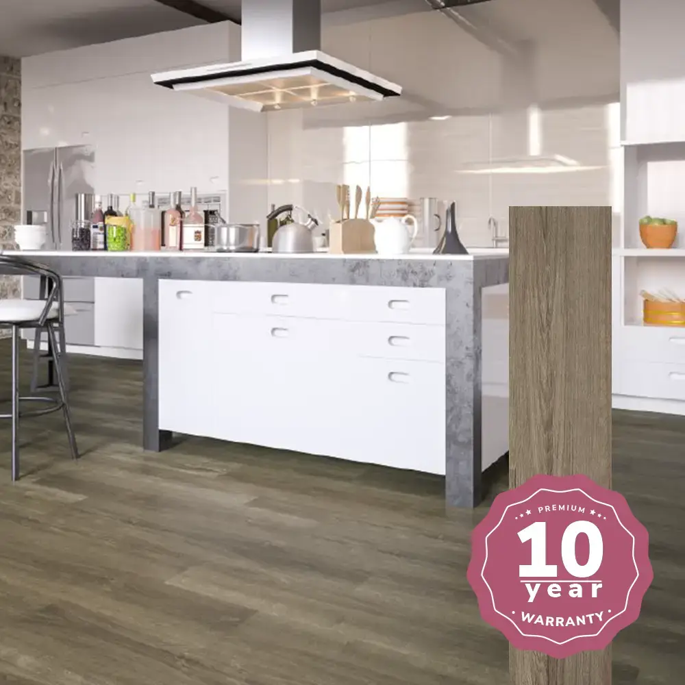 SPC Vinyl Flooring - Oak Desert Room Scene