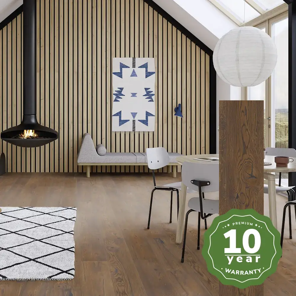 Antique Brown Espressivo Oak natural wood flooring