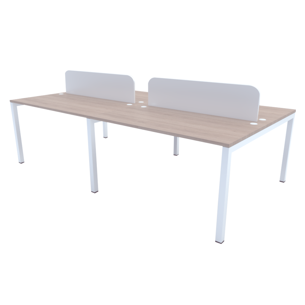 Hermes 4-Way Workstations in Harvard Cherry