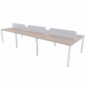 Hermes 6-Way Workstations in Harvard Cherry