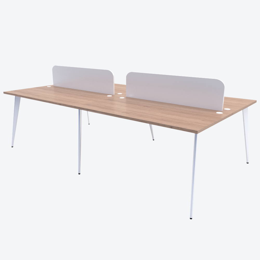 Rea 4-Way Workstations in Harvard Cherry