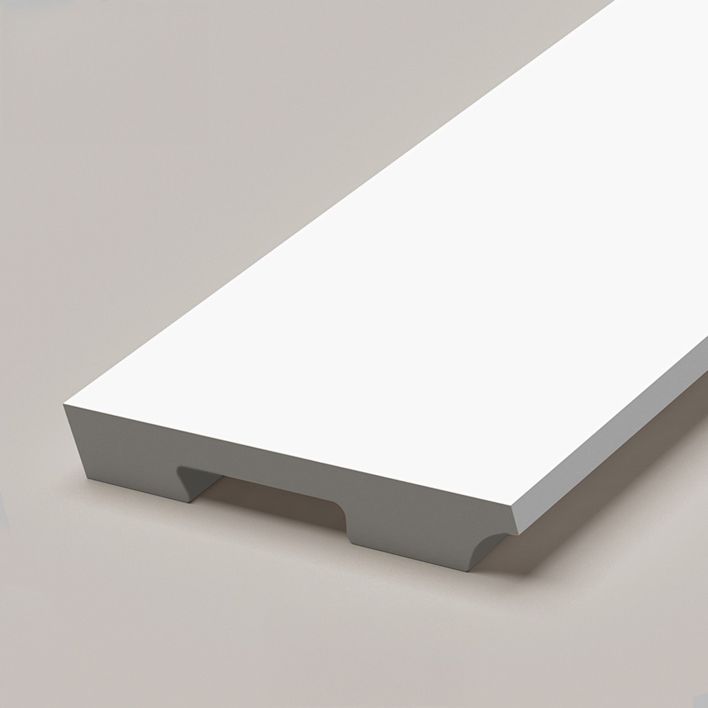 PS Skirting Board 100mm White Side - 2.7m