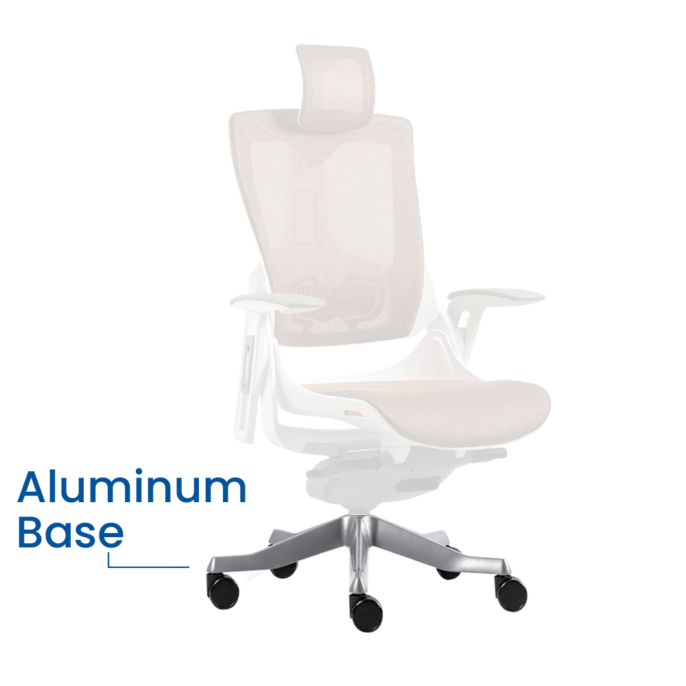 Wau High Back Ergonomic Office Chair_Aluminum Base